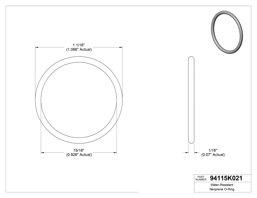 Technical drawing - 94115K021
